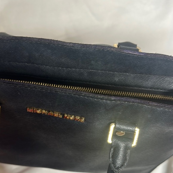MICHAEL Michael Kors Black Tote with Textured Leather - Picture 6 of 14